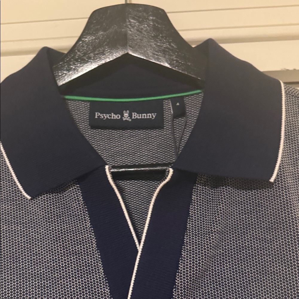 PSYCHO BUNNY | warsaw jacquard pique polo - Picture 7 of 9